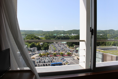 病室の窓から見える風景