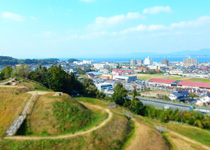 田和山遺跡と宍道湖